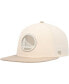 ფოტო #3 პროდუქტის Men's Cream, Tan Golden State Warriors Sierra Sure Shot Captain Snapback Hat