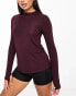 Фото #6 товара ASOS 4505 Icon long sleeve run top in oxblood