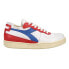 Фото #1 товара Diadora Mi Basket Row Cut Lace Up Mens Red, White Sneakers Casual Shoes 176282-