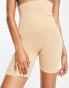 Fashionkilla glam high waisted shaping shorts in beige