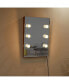 Wooden Wall Vanity Mirror Makeup Mirror Dressing Mirror With LED Bulbs Бежевый, 1 Count - фото #2