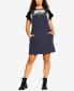 Plus Size Soft Pinafore Dress