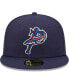 Фото #2 товара Men's Navy Pensacola Blue Wahoos Authentic Collection Team Game 59FIFTY Fitted Hat