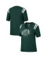 ფოტო #1 პროდუქტის Women's Heathered Green Michigan State Spartans 15 Min Early Football V-Neck T-shirt