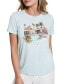 ფოტო #3 პროდუქტის Women's Short Sleeve Poolside Tiger Easy T-Shirt