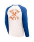 Men's Darius Rucker Collection by White, Royal Distressed New York Mets Team Color Raglan T-shirt