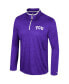ფოტო #3 პროდუქტის Men's Purple TCU Horned Frogs Wright Quarter-Zip Windshirt