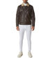 Фото #2 товара Men's Maxton Asymmetrical Moto Jacket with Faux-Shearling Collar