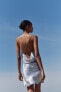 Фото #4 товара Мини-платье с блестящими деталями ZARA