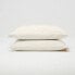 Фото #1 товара Washed Supima Percale Solid Pillowcase Set - Casaluna