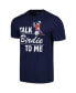 Фото #2 товара Men's and Women's Navy Talk Birdie To Me T-shirt