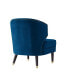 Фото #4 товара Cybele Velvet Channel Back Accent Chair with Nailhead Trim