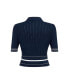 ფოტო #9 პროდუქტის Women's Short Sleeve Buttoned Knit Cardigan