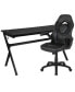 Gaming Desk Bundle - Cup & Headphone Holders/Mouse Pad Top