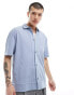 Фото #1 товара ASOS DESIGN relaxed button down polo shirt in blue