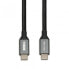 Фото #2 товара Разъем и переходник USB C - USB 3.2 Gen 2 (3.1 Gen 2) длиной 1 м в черном цвете от IMPET COMPUTERS Sp. z o. o. iBOX IKUMTC31G2