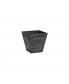 Ella Indoor Outdoor Square Plastic Resin Planter Black 8 Inch