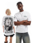 ASOS DESIGN Halloween unisex oversized t-shirt with Beetlejuice prints in white