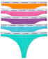 ფოტო #1 პროდუქტის Women's 5-Pk. Modern Logo Low-Rise Thong Underwear QD5221