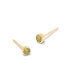 ფოტო #6 პროდუქტის Natural Stones 14K Gold-Plated Vermeil Sage Birthstone Earrings