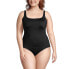 Plus Size DD-Cup Chlorine Resistant Square Neck Underwire Tankini Swimsuit Top