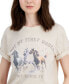 ფოტო #3 პროდუქტის Juniors' Rodeo Rolled-Cuff Crewneck Tee