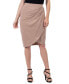 ფოტო #1 პროდუქტის Women's Elastic Waist Knee Length Pencil Skirt