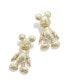 ფოტო #1 პროდუქტის Women's Mickey Mouse Gold-Tone Fleck 3D Earrings