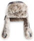 Фото #2 товара Men's Plaid Faux-Fur Trapper Hat