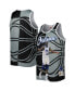 Фото #1 товара Men's Shaquille O'Neal Black and Gray Orlando Magic Sublimated Player Tank Top