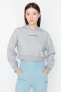 Фото #1 товара Kadın Gri Spor Sweatshirt WTH053-AG