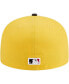 Фото #5 товара Men's Yellow, Black Cleveland Guardians Grilled 59FIFTY Fitted Hat