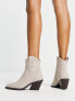 Фото #7 товара ASOS DESIGN Wide Fit Rocket western ankle boots in taupe