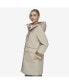 ფოტო #2 პროდუქტის Women's Gemas Lightweight Parka Coat With Matte Shell and Faux Leather Details