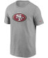 Фото #3 товара Men's Heathered Gray San Francisco 49ers Primary Logo T-shirt