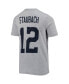 Big Boys Roger Staubach Heathered Gray Dallas Cowboys Retired Retro Player Name and Number T-shirt