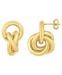 18K Gold-Plated Circle Link Post Earring