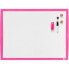 Magnetic board Nobo Fuchsia 58,5 x 43 cm White