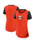 ფოტო #2 პროდუქტის Women's Orange San Francisco Giants Hipster Swoosh Cinched Tri-Blend Performance Fashion T-shirt