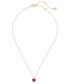 ფოტო #2 პროდუქტის Gold-Tone Birthstone Heart Pendant Necklace, 16" + 3" extender