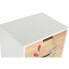 Фото #5 товара Тумба с ящиками DKD Home Decor Натуральный древесина каучукового дерева Белый Тёмно Бордовый Древесина павловнии (40 x 30 x 78 c