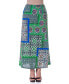 Фото #1 товара Макси-юбка 24seven Comfort Apparel с принтом "Цветочный", комфортная на резинке, до щиколотки.