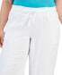 Фото #4 товара Plus Size Gauze Cropped Pants, Created for Macy's