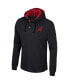 Фото #2 товара Men's Black Alabama Crimson Tide Affirmative Thermal Hoodie Long Sleeve T-shirt