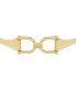 Heritage D-Link Gold-Tone Stainless Steel Bangle Bracelet