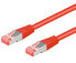Wentronic CAT 6 Patch Cable S/FTP (PiMF) - red - 0.25 m - Cat6 - S/FTP (S-STP) - RJ-45 - RJ-45