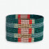 ფოტო #1 პროდუქტის INK + ALLOY Brooklyn Mixed Rectangles Beaded Stretch Bracelet Teal + Poppy