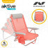 Фото #3 товара Складной стул с подголовником Aktive Flamingo Коралл 51 x 76 x 45 cm (2 штук)