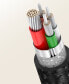 Kątowy kabel przewód USB-C Power Delivery 60W 20V 3A 2m czarno-szary