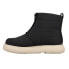 Фото #3 товара TOMS Mallow Puffer Black Repreve Matte Woven Pull On Womens Black Casual Boots